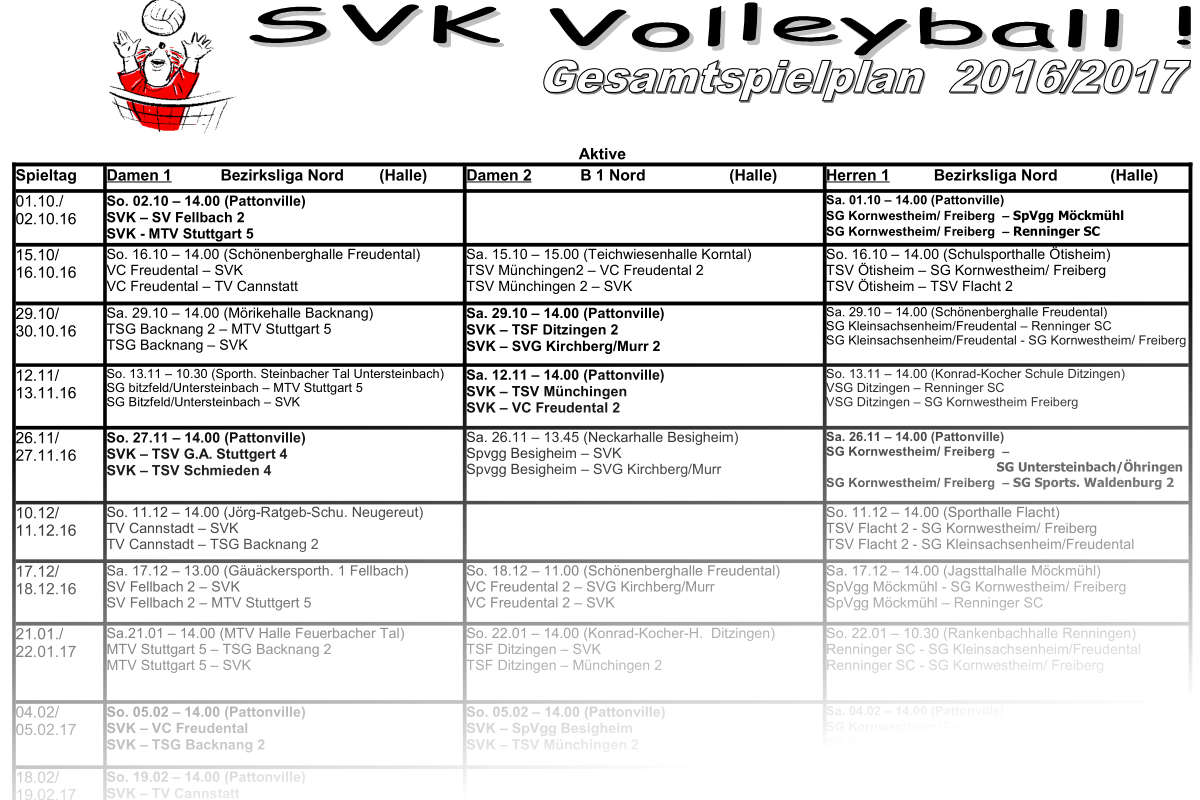 20161014 sv salamander kornwestheim volleyball spielplan2016 2017
